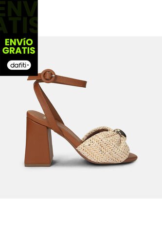 Sandalia Para Mujer Bata Café Claro Merla Bata