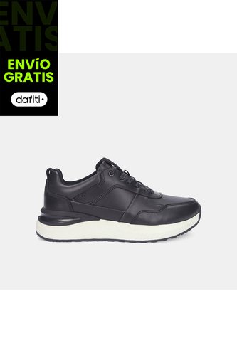 Tenis Para Hombre Bata Negro Perrie Casual Bata