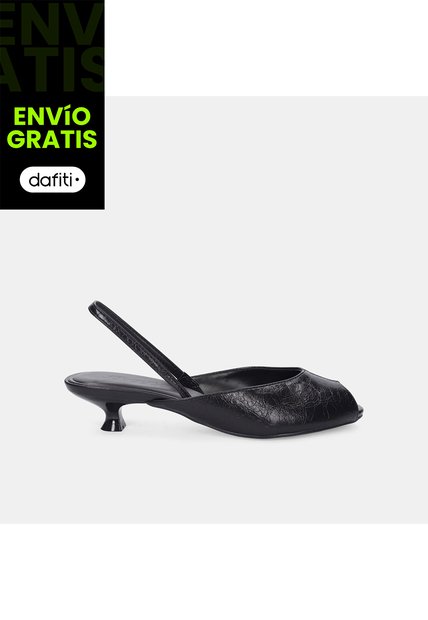 Sandalia Para Mujer Bata Negro Kampala