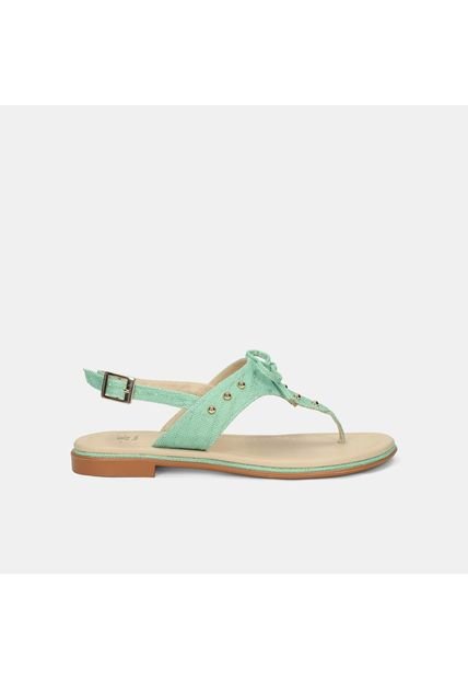 Sandalias Para Mujer Bata Verde Kimora