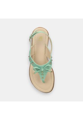 Sandalias Para Mujer Bata Verde Kimora