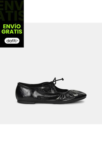 Baleta Para Mujer Bata Negro Mairen London Bata