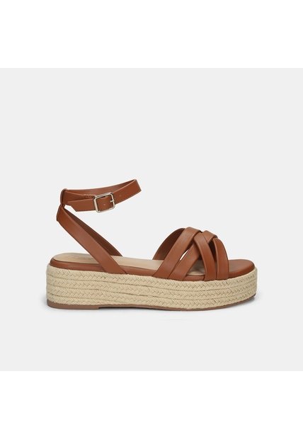 Sandalia Para Mujer Bata Café Claro Tati