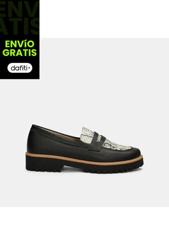 Mocasines Para Mujer Bata Negro Karel Bata