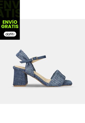 Sandalias Para Mujer Bata Azul Krizia Bata