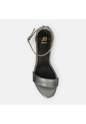 Sandalias Para Mujer Bata Plateado Jazia