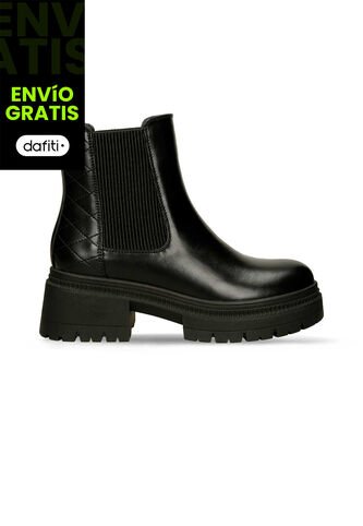 Botines Para Mujer Bata Negro Hagar Reportera Bata