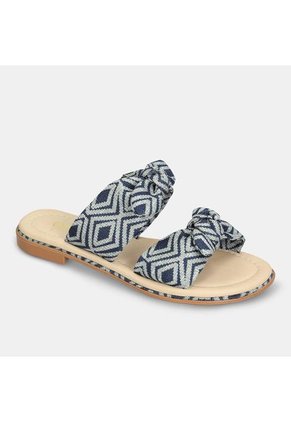 Sandalias Para Mujer Bata Azul Jizelle