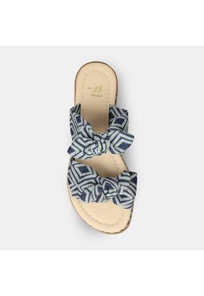 Sandalias Para Mujer Bata Azul Jizelle