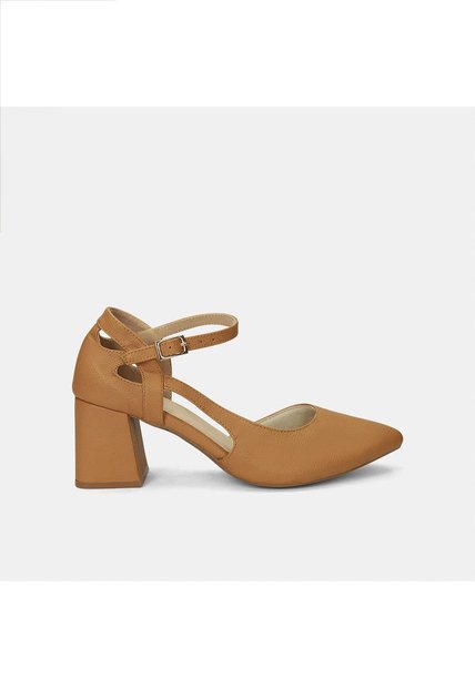 Tacones Para Mujer Bata Café Claro