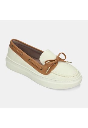 Mocasines Para Mujer Bata Blanco Hueso