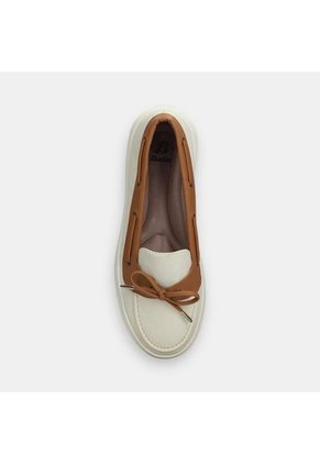 Mocasines Para Mujer Bata Blanco Hueso