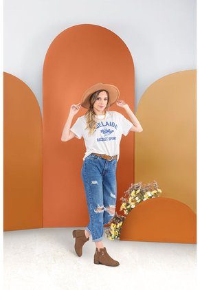 Botines Camel Bata Gelly Mujer