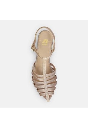 Sandalias Para Mujer Bata Dorado Jali