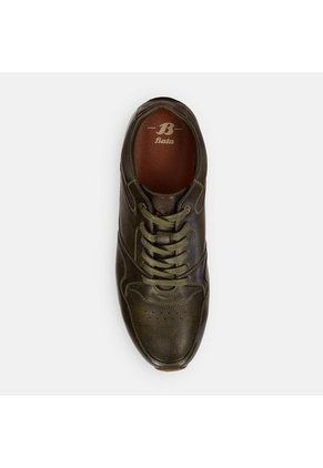 Tenis Casuales Verde Bata Moscu Rober Hombre