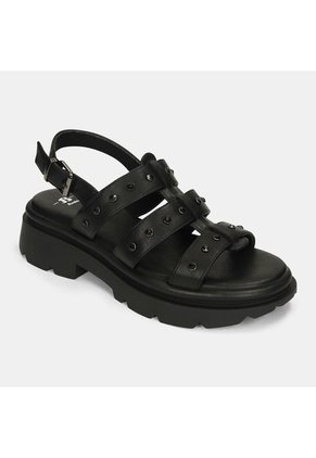 Sandalias Para Mujer Bata Negro Lincon Layla