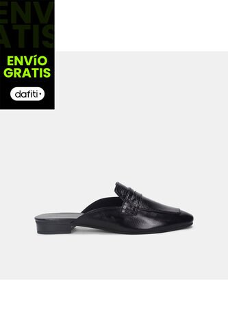 Baleta Para Mujer Bata Negro Lore Flat Bata