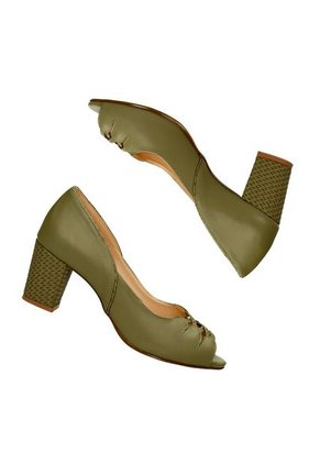 Tacones Verde Oliva Bata Eran Mujer