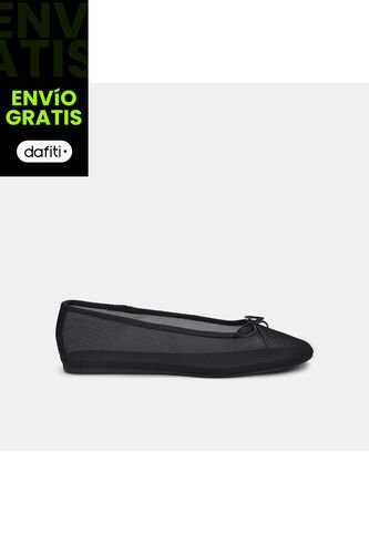 Baleta Para Mujer Bata Negro Delhi Bata