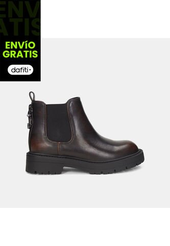 Botines Para Mujer Bata Café Oscuro Madi Bata