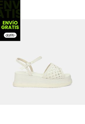 Sandalias Para Mujer Bata Blanco