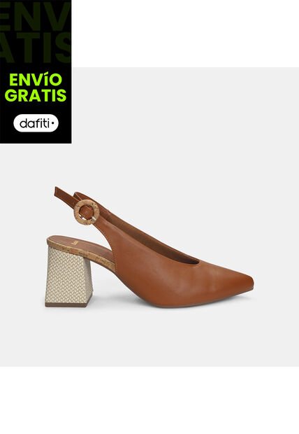 Tacones Para Mujer Bata Café Oscuro Laila
