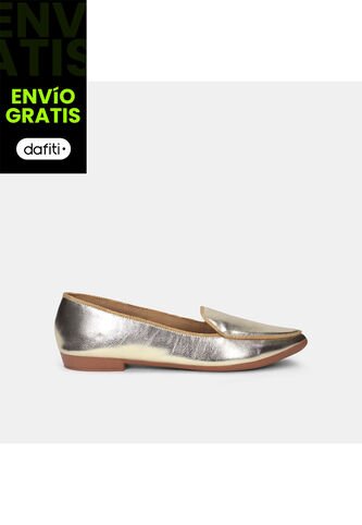 Baleta Para Mujer Bata Beige Gina'S Puntuda Bata