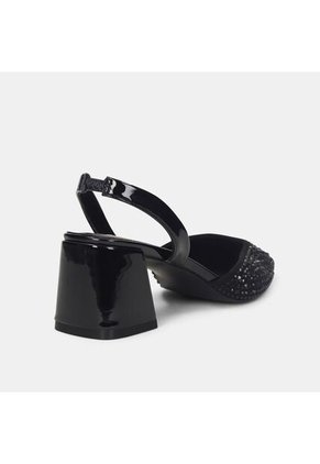 Tacones Para Mujer Bata Negro Alta