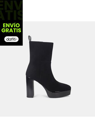 Botines Para Mujer Bata Negro Monica Bata