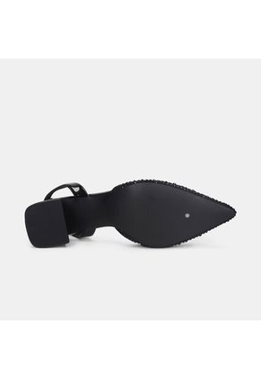 Tacones Para Mujer Bata Negro Alta