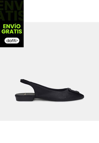 Baleta Para Mujer Bata Negro Gina'S Puntuda Bata