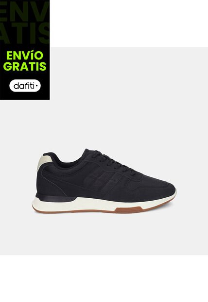 Tenis Para Hombre Bata Negro Omar Roldan