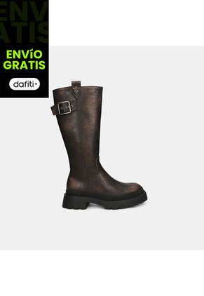 Botas Para Mujer Bata Café Oscuro Lana Siouxie