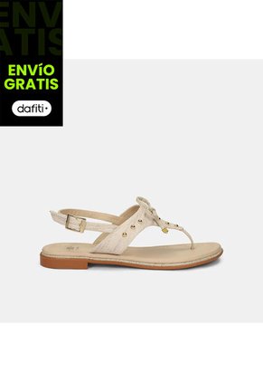 Sandalias Para Mujer Bata Beige Kimora