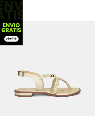 Sandalias Para Mujer Bata Champaña Kinsley Bata