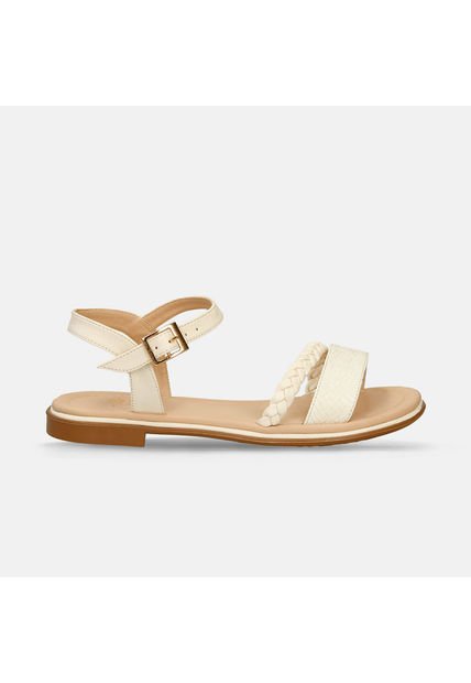 Sandalias Para Mujer Bata Blanco Jerez