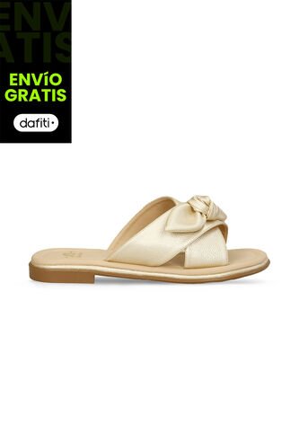 Sandalias Para Mujer Bata Champaña Iale Bata
