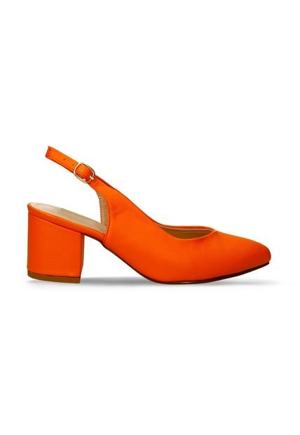 Tacones Naranja Bata Grina Mujer