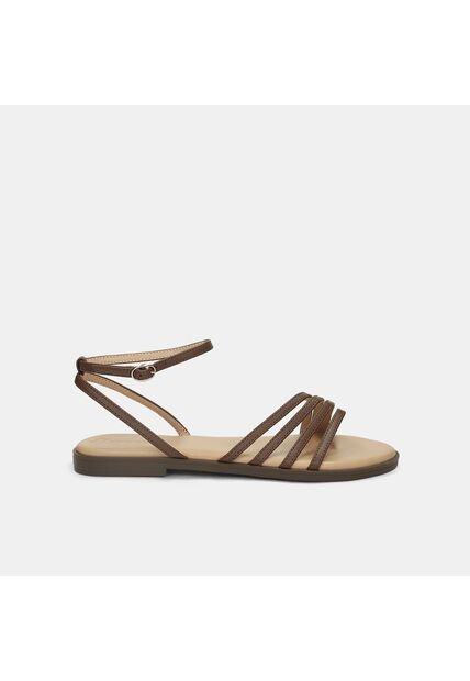 Sandalia Para Mujer Bata Café Oscuro Jackie Strappy