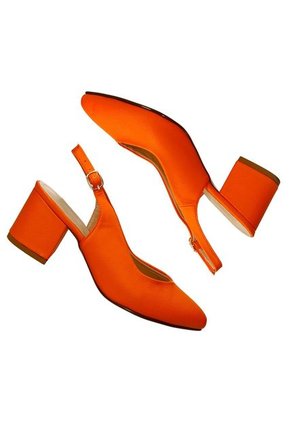 Tacones Naranja Bata Grina Mujer