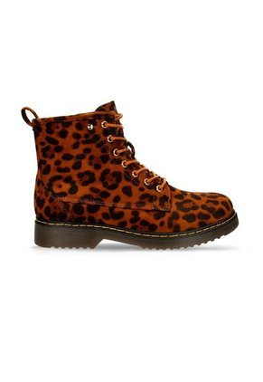 Botines Animal Print Bata Flander Martens Mujer
