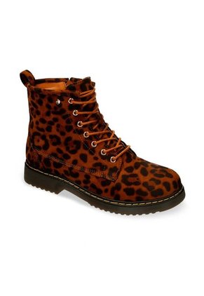Botines Animal Print Bata Flander Martens Mujer
