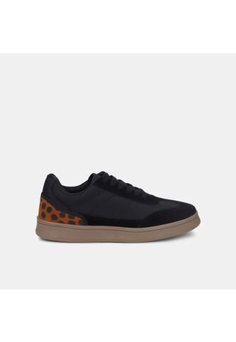 Tenis Para Mujer Bata Negro Retro Bata