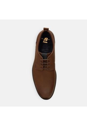Zapato Formal Para Hombre Bata Café Oscuro Nikel Tenso