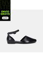 Baletas Para Mujer Bata Negro Gina Puntuda Flat de Bata
