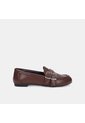 Mocasines Para Mujer Bata Café Oscuro Virginia Flat de Bata