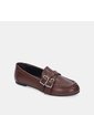 Mocasines Para Mujer Bata Café Oscuro Virginia Flat de Bata