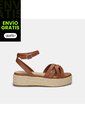 Sandalia Para Mujer Bata Café Claro Tati de Bata
