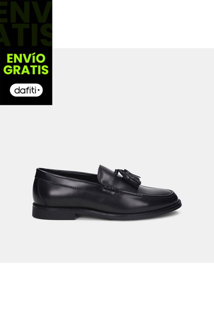 Mocasines Para Mujer Bata Negro Madrid Loafer