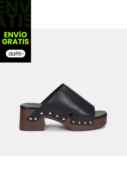 Sandalia Para Mujer Bata Negro Limena